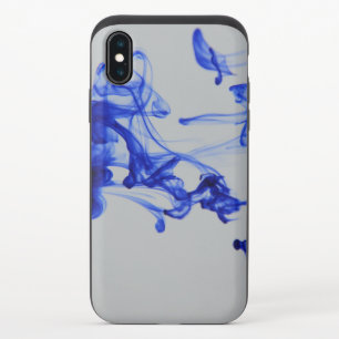 Texture-background-liquid-blue iPhone X Slider Case