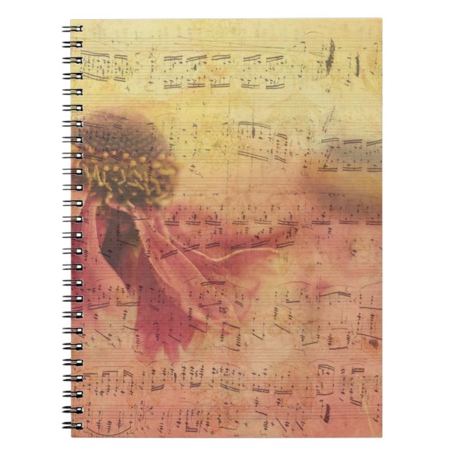 Texture background paper blossom notebook (Front)