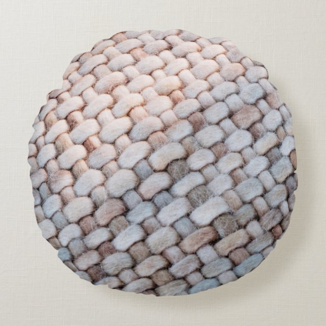 Texture Background Round Pillow (Front)
