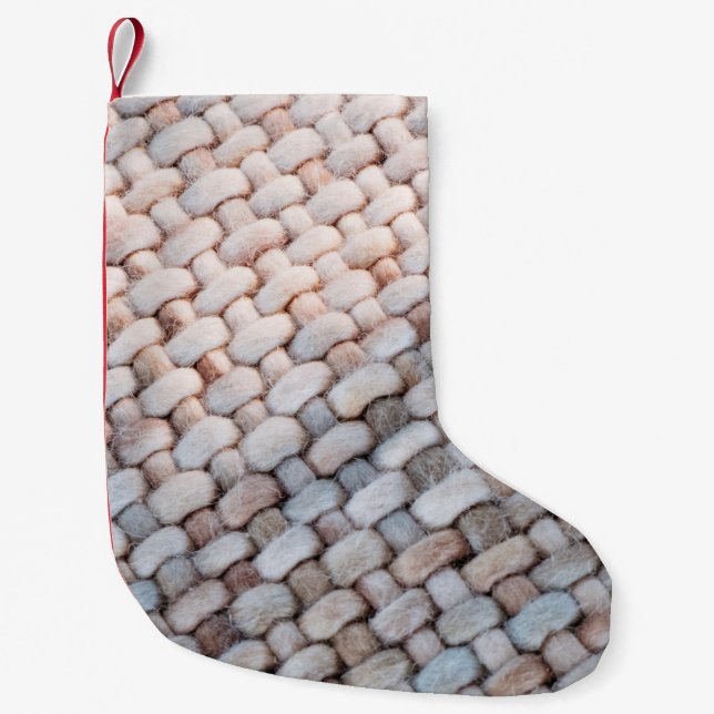 Texture Background Small Christmas Stocking (Front)