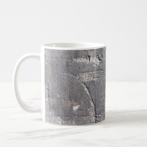 Texture background wall cracks coffee mug