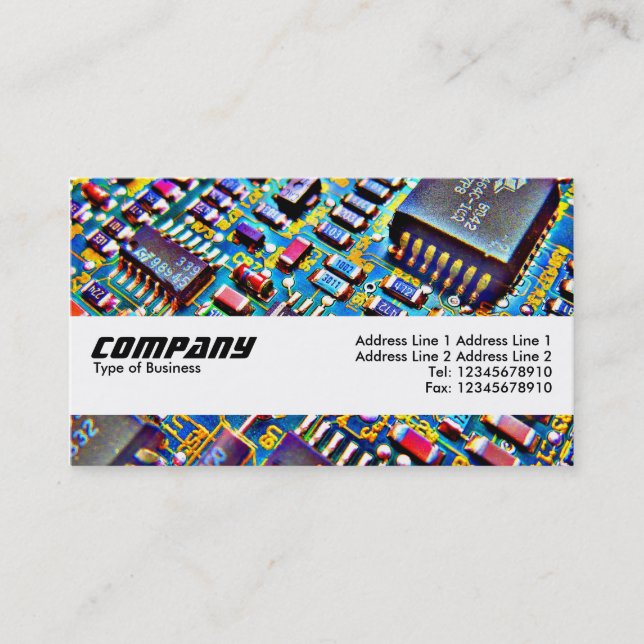 Texture Band - Beautiful Circuitry Business Card (Front)