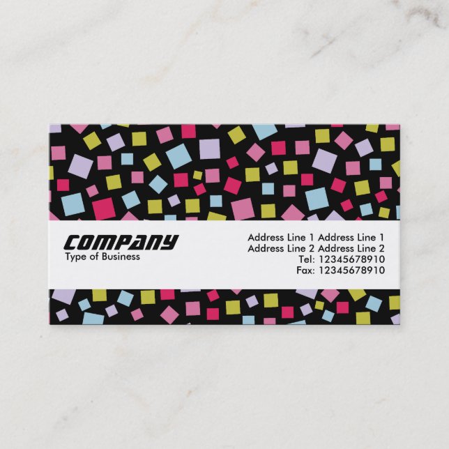 Texture Band - Cascading Colors Business Card (Front)
