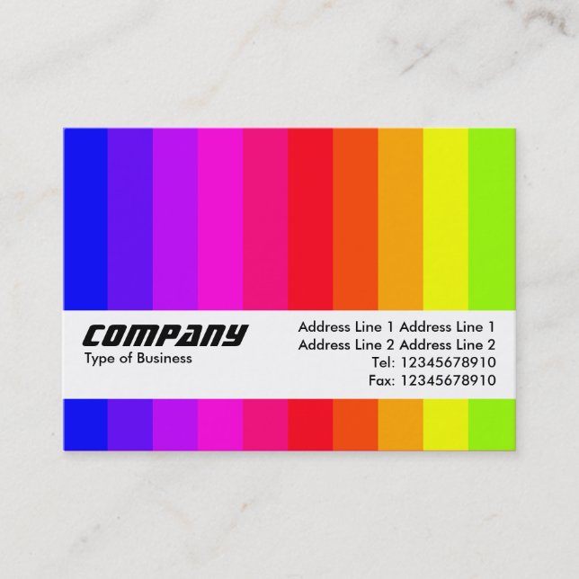 Texture Band - Color Bars 01 Business Card (Front)
