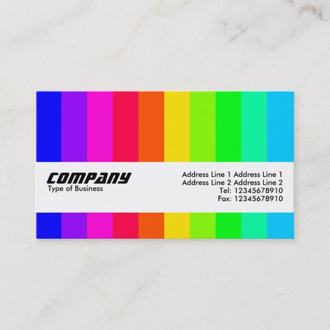 Texture Band - Color Bars 03 Business Card (Front)