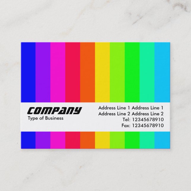 Texture Band - Color Bars 03 Business Card (Front)