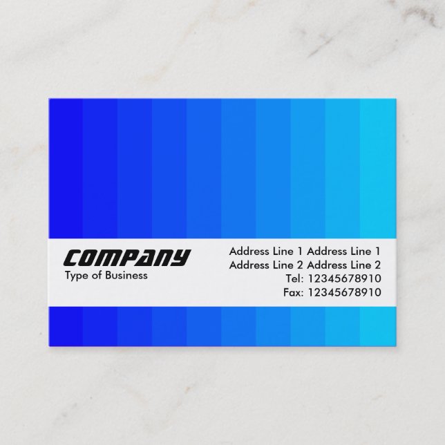 Texture Band - Color Transition - Blues Business Card (Front)