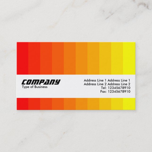 Texture Band - Color Transition Business Card (Front)