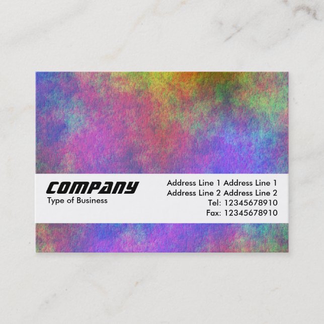 Texture Band - Colorful Seabed Business Card (Front)