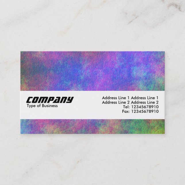 Texture Band - Colorful Seabed Business Card (Front)