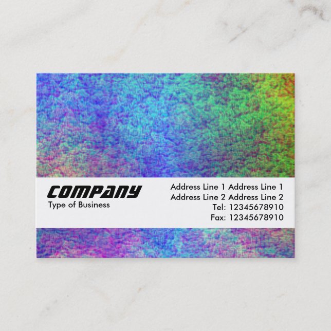 Texture Band - Colorful Seabed II Business Card (Front)