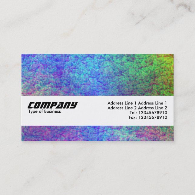 Texture Band - Colorful Seabed II Business Card (Front)