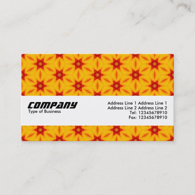 Texture Band - Orange Terrazzo Pattern 05 Business Card (Front)