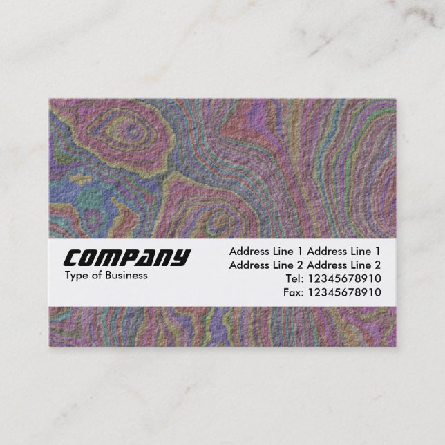 Texture Band - psychedelic Rock Business Card (Front)