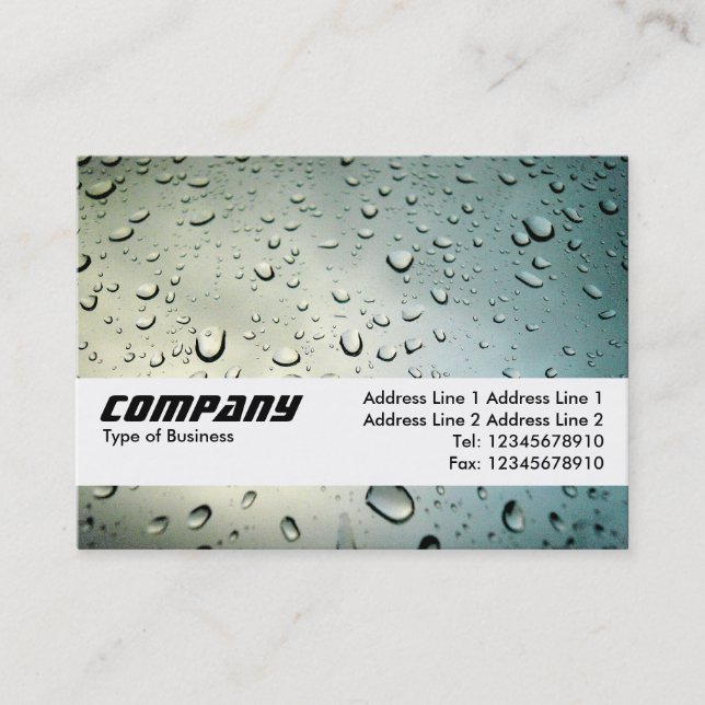 Texture Band - Rain on my Window Business Card (Front)
