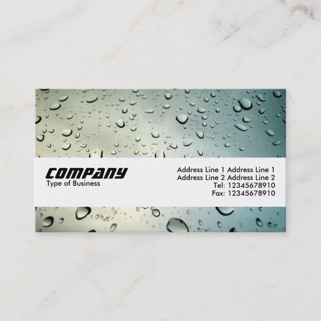 Texture Band - Rain on my Window Business Card (Front)