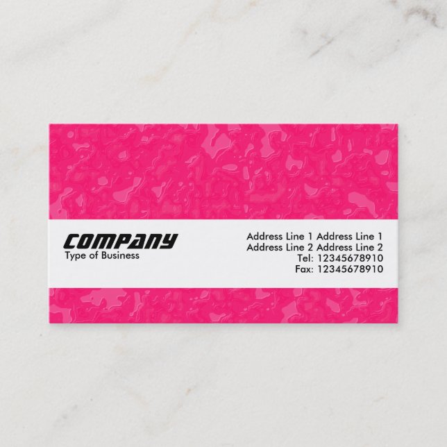 Texture Band - Raspberry Sauce Business Card (Front)