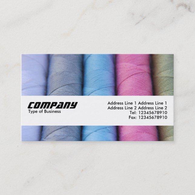 Texture Band - Reels of Cotton Business Card (Front)