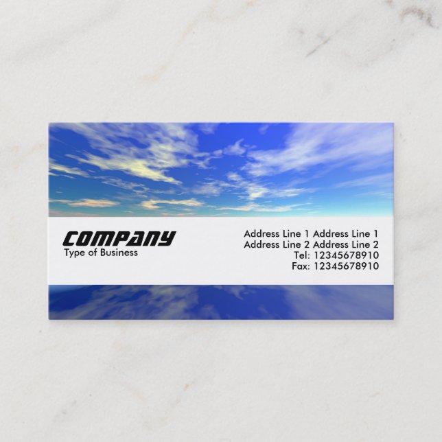 Texture Band - Sea and Sky Business Card (Front)