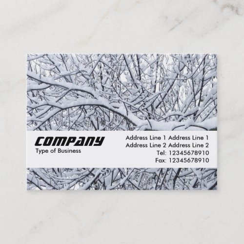 Texture Band _ Snowy Branches Business Card