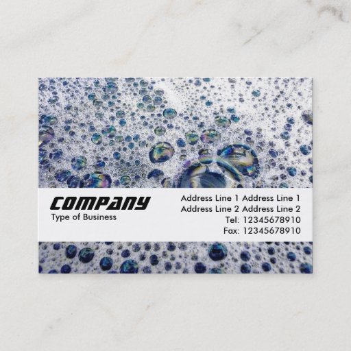 Customizable Texture Band - Soap Suds Business Card