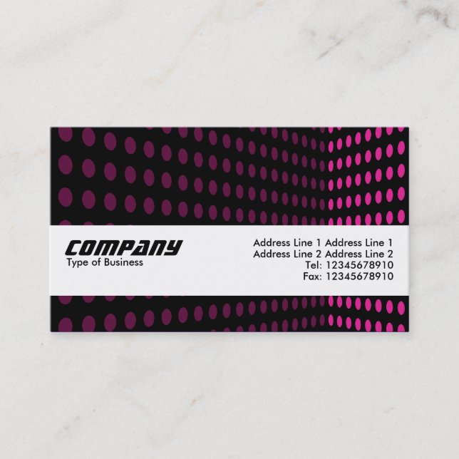 Texture Band - Tone Corner - Hot Pink Business Card (Front)