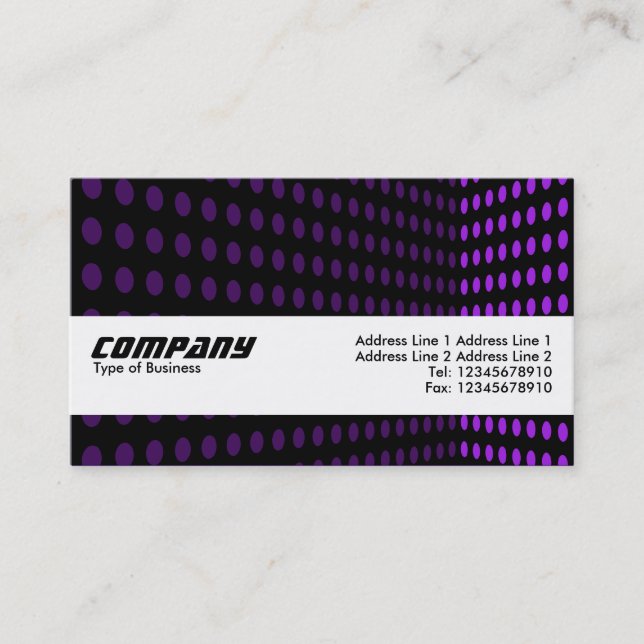 Texture Band - Tone Corner - Purple Business Card (Front)