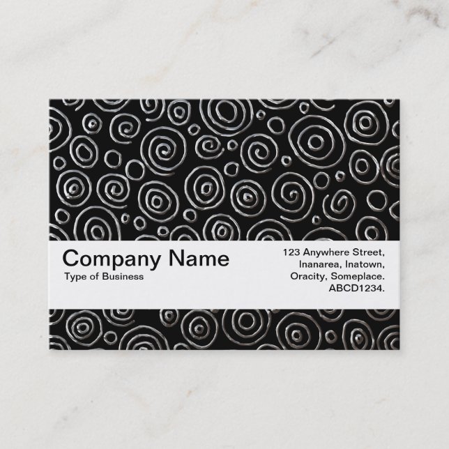 Texture Band V2 - Abstract 181112 - Exotic Metal Business Card (Front)