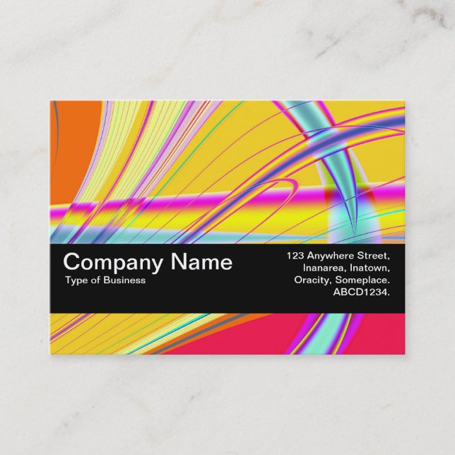 Texture Band V2 - Fractal Abstract 061012e Business Card (Front)