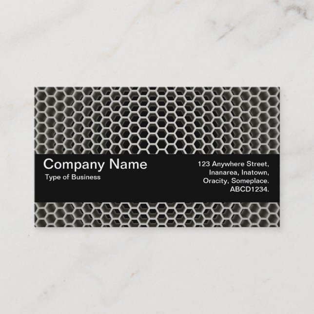 Texture Band V2 - Honeycomb Warm Business Card (Front)