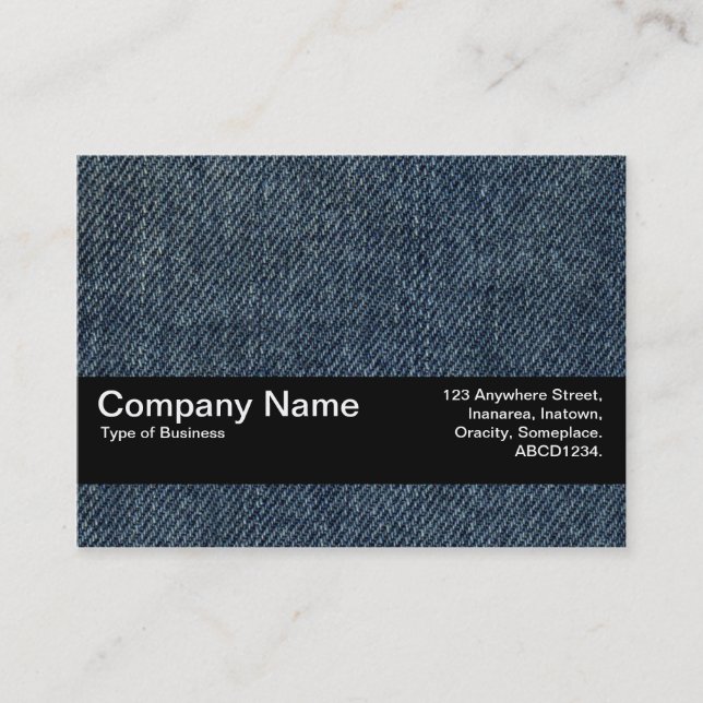 Texture Band V2 - Old Blue Jeans Business Card (Front)