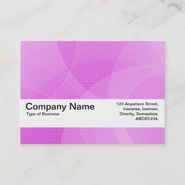 Texture Band V2 - Purple Curves Business Card (Front)