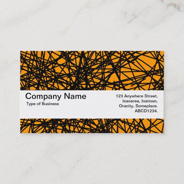 Texture Band V2 - Random Lines Business Card (Front)