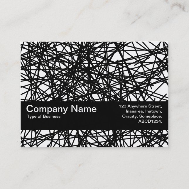 Texture Band V2 - Random Lines Business Card (Front)