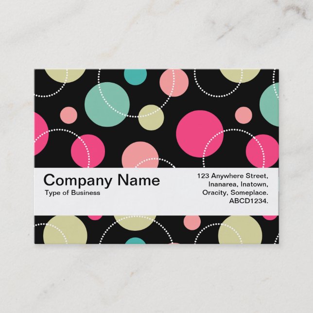 Texture Band V2 - Spots & Circles 150816 Business Card (Front)