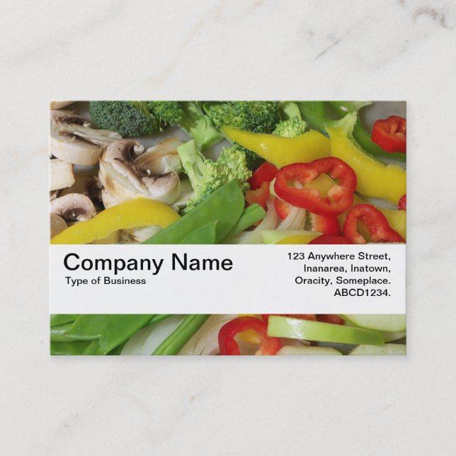 Texture Band V2 - Stir-fry Vegetables 02 Business Card (Front)
