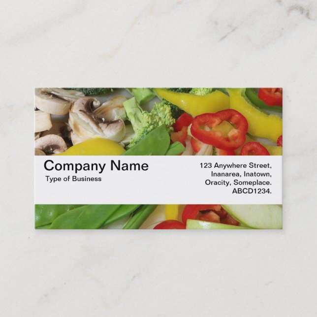 Texture Band V2 - Stir-fry Vegetables 02 Business Card (Front)