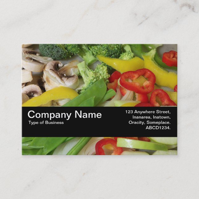 Texture Band V2 - Stir-fry Vegetables 02 Business Card (Front)