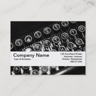 Texture Band V2 - Vintage Typewriter Business Card