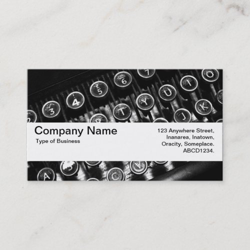 Texture Band V2 - Vintage Typewriter Business Card