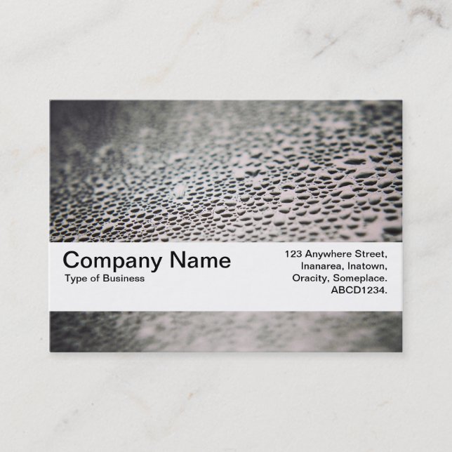 Texture Band V2 - Water Droplets on Glass 02 Business Card (Front)