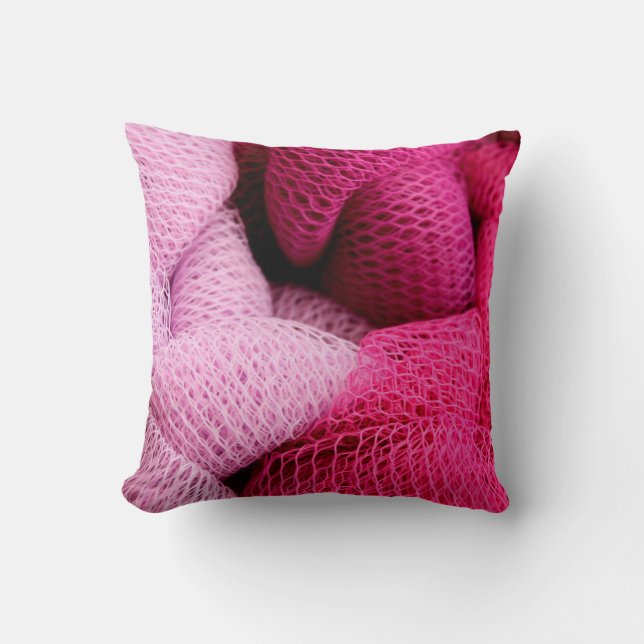 Texture braid weave mesh wallpaper throw pillow (Front)