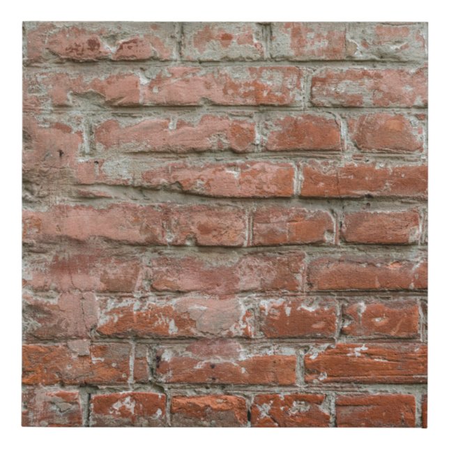 Texture. Brick. Wall. A background with attritions Faux Canvas Print (Front)