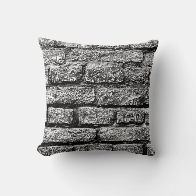 Texture, brick, wall background. Brick texture wit Throw Pillow (Front)