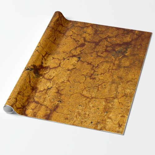 Texture Burnt Orange Vintage Rustic Decoupage Wrapping Paper