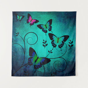 Texture butterflies background tapestry