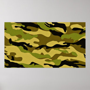 Texture camouflage soldier surface poster