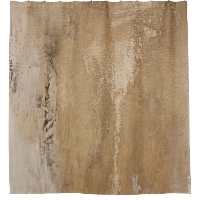 Texture canvas artist paint design shower curtain (Front)