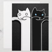 Texture Cats Black White (Front/Back)