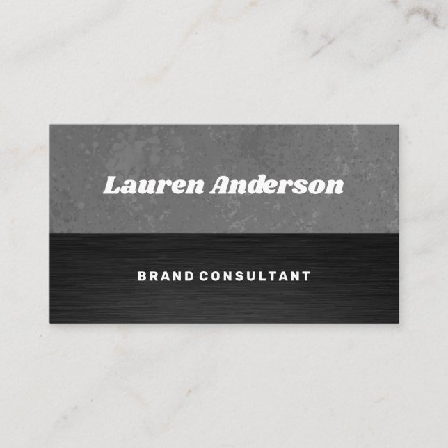 Texture Color Block Business Card (Front)